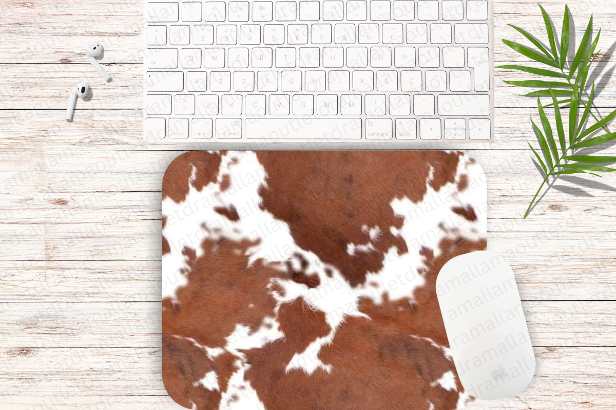 Cow Print Mouse Pad